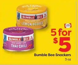 Weis Markets Bumble Bee Snackers offer