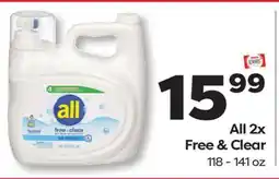 Weis Markets All 2x Free & Clear offer