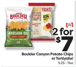 Weis Markets Boulder Canyon Potato Chips or Tortiyahs! offer