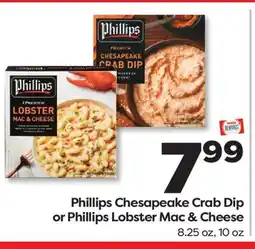 Weis Markets Phillips Chesapeake Crab Dip or Lobster Mac & Cheese offer
