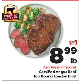 Weis Markets Certified Angus Beef Top Round London Broil offer