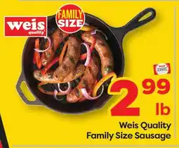Weis Markets Weis Quality Family Size Sausage offer