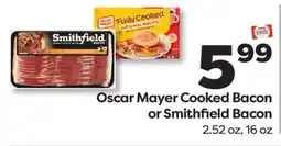 Weis Markets Oscar Mayer Cooked Bacon or Smithfield Bacon offer