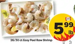 Weis Markets 26/30 ct Easy Peel Raw Shrimp offer