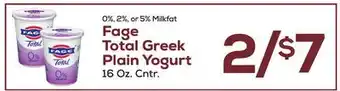 DeCicco & Sons Fage Total Greek Plain Yogurt offer