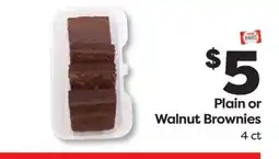 Weis Markets Plain or Walnut Brownies offer
