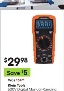 Lowe's Klein Tools 600V Digital Manual-Ranging Multimeter #5349072 offer