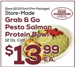 DeCicco & Sons Grab & Go Pesto Salmon Protein Bowl offer