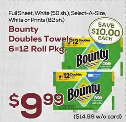DeCicco & Sons Bounty Doubles Towels offer