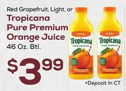 DeCicco & Sons Tropicana Pure Premium Orange Juice offer