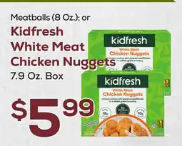 DeCicco & Sons Kidfresh White Meat Chicken Nuggets 7.9 Oz. Box offer