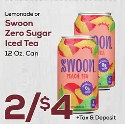 DeCicco & Sons Lemonade or Swoon Zero Sugar Iced Tea offer