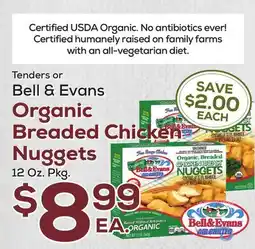 DeCicco & Sons Bell & Evans Organic Breaded Chicken Nuggets offer