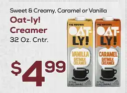 DeCicco & Sons Sweet & Creamy, Caramel or Vanilla Oat-ly! Creamer offer
