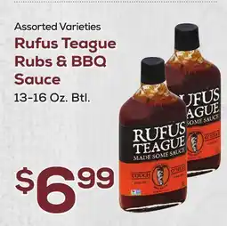 DeCicco & Sons Rufus Teague Rubs & BBQ Sauce offer