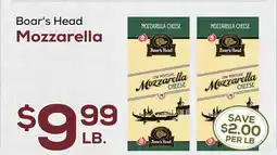 DeCicco & Sons Boar's Head Mozzarella offer