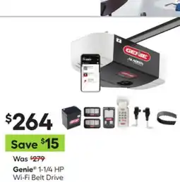 Lowe's 1-1/4 HP Wi-Fi Belt Drive Garage Door Opener offer