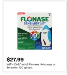 CVS Adult Flonase 144 sprays or Sensimist 120 sprays offer