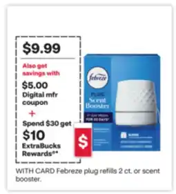 CVS Febreze plug refills 2 ct. or scent booster offer