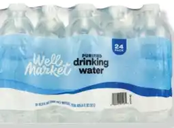 CVS Well Market or Gold Emblem purified water 24 pk., 16.9 oz bottles offer