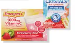 CVS Emergen-C drink mix 18, 30 ct., Crystals 28 ct., gummies 36, 45 ct. or chewables 40 ct offer