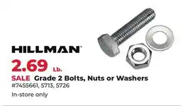 Runnings Hillman Grade 2 Bolts, Nuts or Washers offer