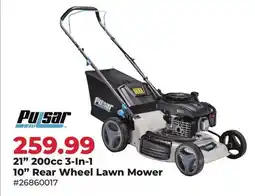 Runnings Pulsar 21 200cc 3-In-1 10 Rear Wheel Lawn Mower offer
