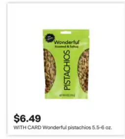 CVS Wonderful pistachios 5.5-6 oz offer