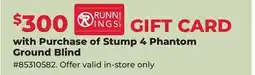 Runnings Stump 4 Phantom Ground Blind offer