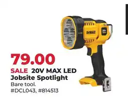 Runnings DEWALT 20V MAX LED Jobsite Spotlight offer