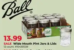 Runnings Ball Wide Mouth Pint Jars & Lids offer