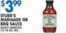 Associated Stubb's marinade or bbq sauce offer