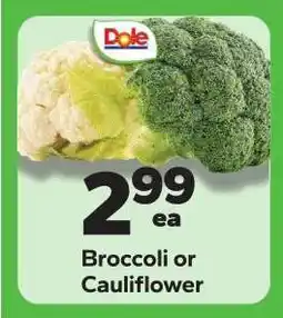 Save a Lot Broccoli or Cauliflower offer