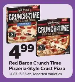 Save a Lot Red Baron Crunch Time Pizzeria-Style Crust Pizza offer