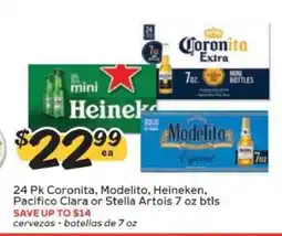 Winn Dixie 24 Pk Coronita, Modelito, Heineken, Pacifico Clara or Stella Artois offer