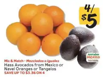 Winn Dixie Hass Avocados or Navel Oranges or Tangelos offer