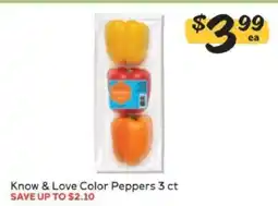 Winn Dixie Know & Love Color Peppers 3 ct offer