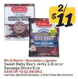 Winn Dixie Sweet Baby Ray's Jerky or Sausage Sticks offer