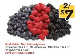 Winn Dixie Strawberries, Blueberries, Blackberries or Raspberries offer