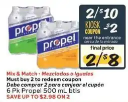 Winn Dixie Propel 6 Pk 500 mL bottles offer