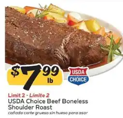 Winn Dixie USDA Choice Beef Boneless Shoulder Roast offer