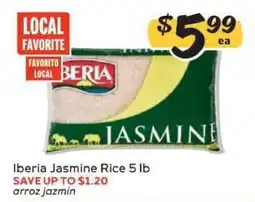 Winn Dixie Iberia Jasmine Rice 5 lb offer