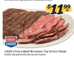 Winn Dixie USDA Choice Beef Boneless Top Sirloin Steak offer