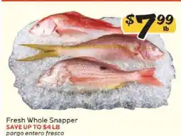 Winn Dixie Fresh Whole Snapper offer