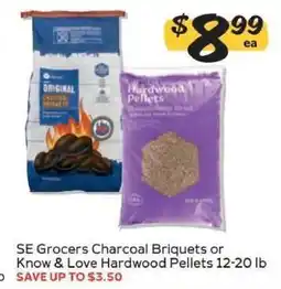 Winn Dixie SE Grocers Charcoal Briquets or Know & Love Hardwood Pellets offer