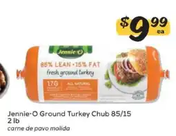 Winn Dixie Jennie-O Ground Turkey Chub 85/15 offer