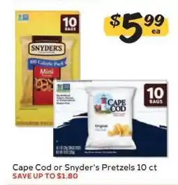 Winn Dixie Cape Cod or Snyder's Pretzels offer