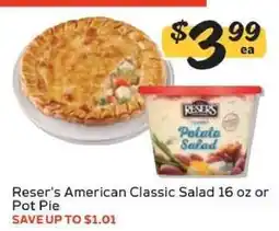 Winn Dixie Reser's American Classic Salad 16 oz or Pot Pie offer