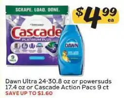 Winn Dixie Dawn Ultra or Cascade Action Pacs offer