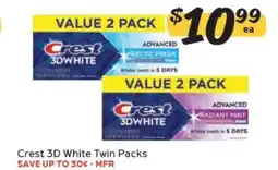 Winn Dixie Crest 3D White Twin Packs offer